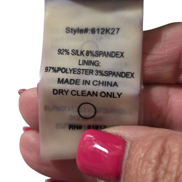 Tracy Reese Silk Multicolor Dress With Bell Sleeves Size 8 - Picture 9 of 13